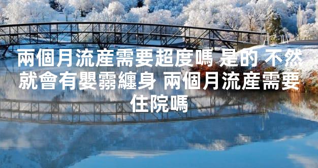 兩個月流産需要超度嗎 是的 不然就會有嬰霛纏身 兩個月流産需要住院嗎